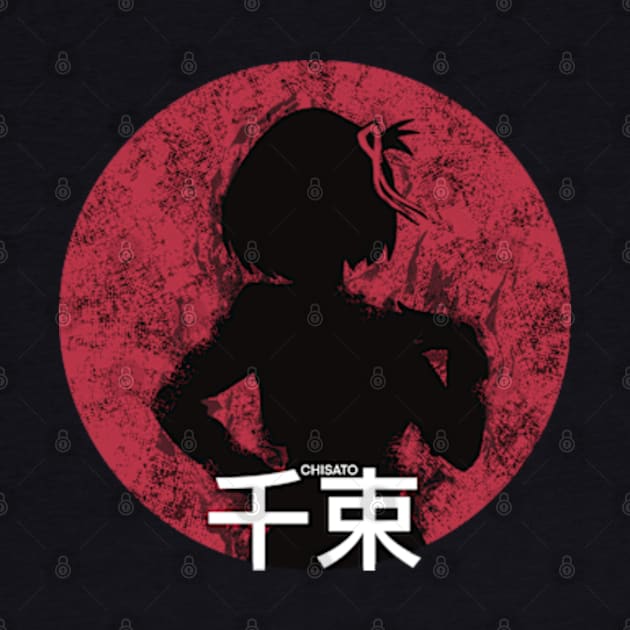 Lycoris recoil Chisato nishikigi Kanji Distressed circle design by Animangapoi